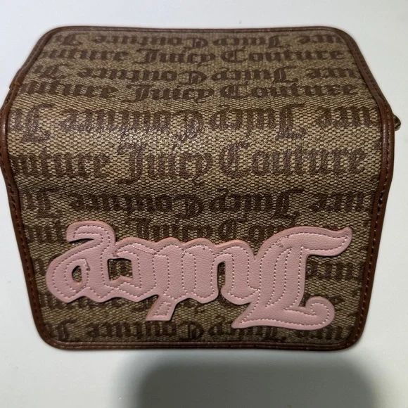 JUICY COUTURE Zip top Wallet, Brown/Pink Emblem - Picture 8 of 9